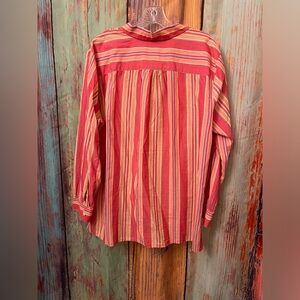 Women’s 1X Ralph Lauren L/S Striped Blouse